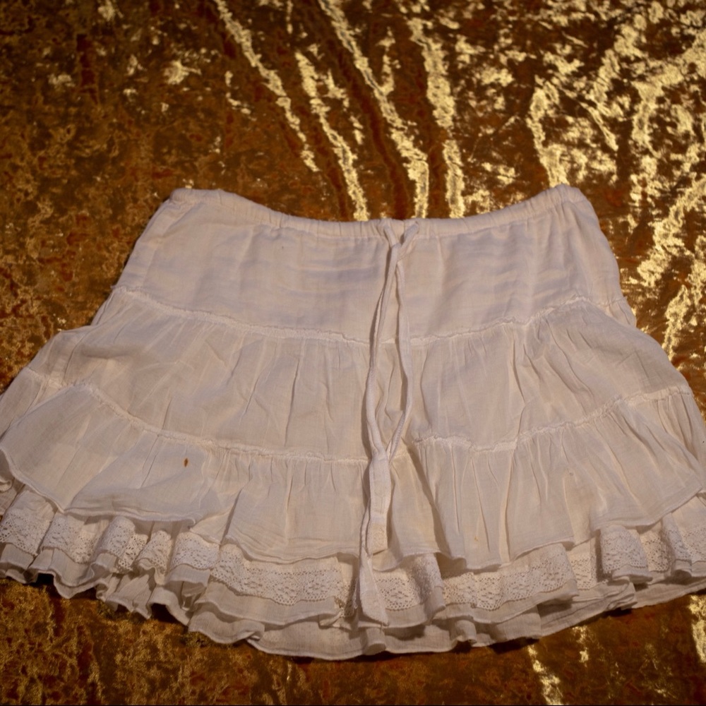 Hollister White Skirt